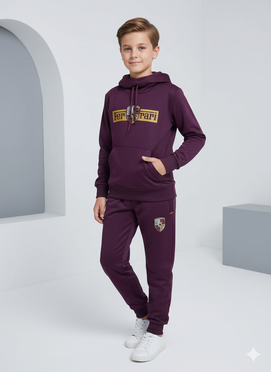 Ferrari Boys Track Suit | Neyva Official | Premium 2-Piece Sportswear Set