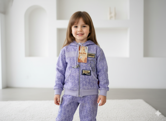 Neyva Official Kids Collection | Girls 2-Piece Suit – Soft Cotton Top & Trouser Set