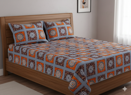 Premium Floral Double Bedsheet Set | Neyva Official | Comfortable 3-Piece