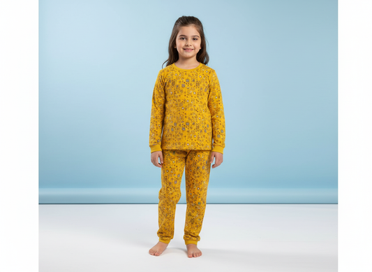 Neyva Official Kids Collection | Girls 2-Piece Suit – Soft Cotton Top & Trouser Set