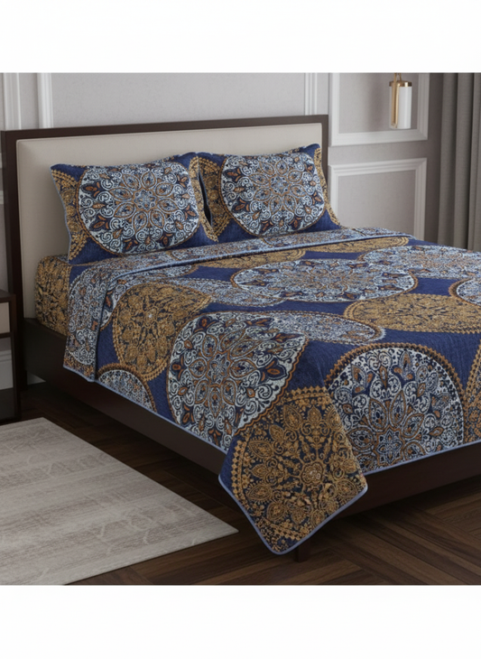 Premium Floral Double Bedsheet Set | Neyva Official | Comfortable 3-Piece