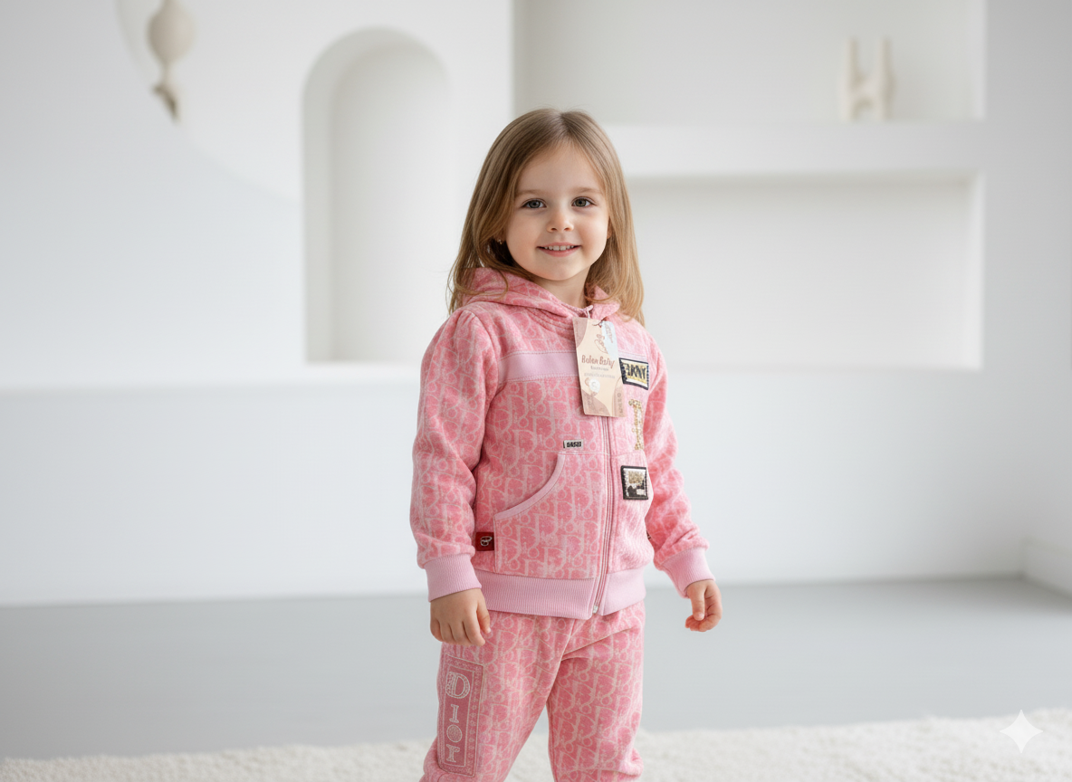 Neyva Official Kids Collection | Girls 2-Piece Suit – Soft Cotton Top & Trouser Set