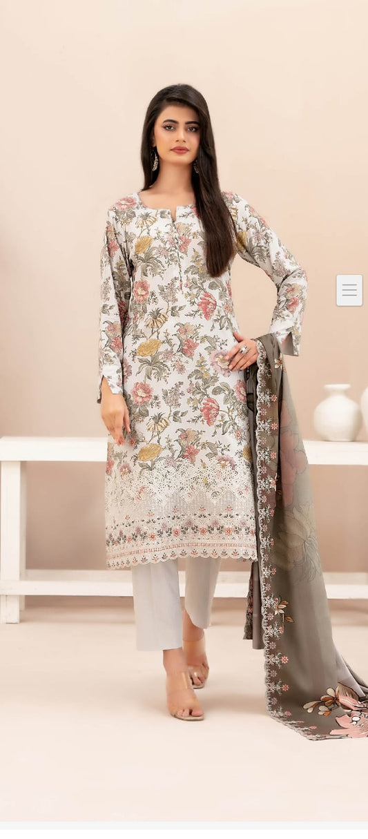 Misbah Volume by Tawakal Fabrics | Neyva Official |   Embroidered Staple Digital Print Collection 3 Piece Suit