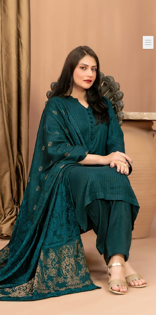 Sadgi Volume by Tawakal Fabrics | Neyva Official | Fancy Leather Peach 3 Piece Suit