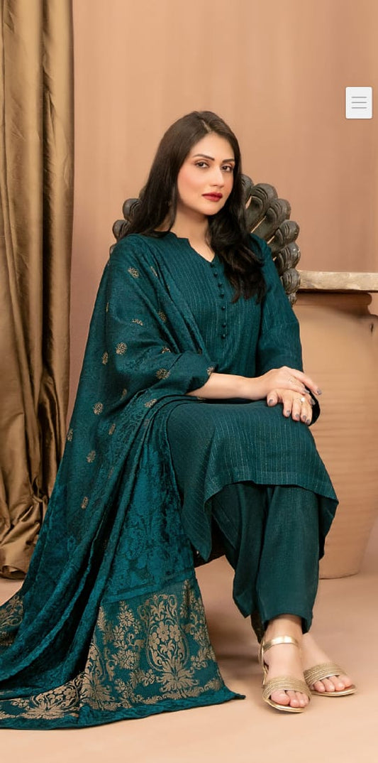 Sadgi Volume by Tawakal Fabrics | Neyva Official | Fancy Leather Peach 3 Piece Suit