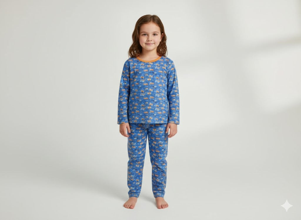 Neyva Official Kids Collection | Girls 2-Piece Suit – Soft Cotton Top & Trouser Set