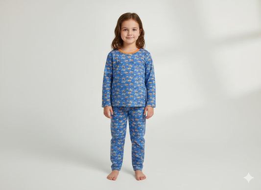 Neyva Official Kids Collection | Girls 2-Piece Suit – Soft Cotton Top & Trouser Set